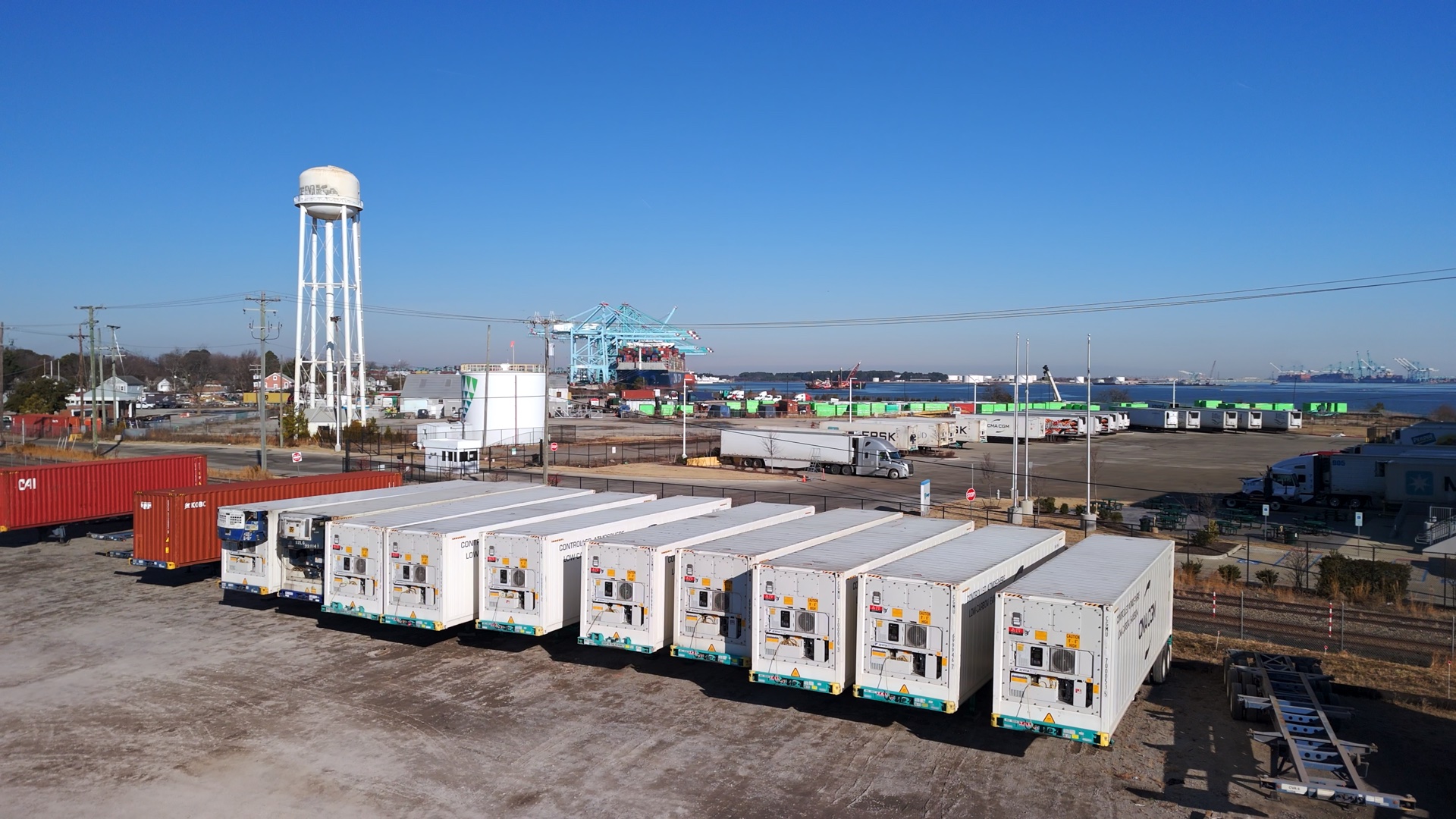 Port of Virginia aerial view