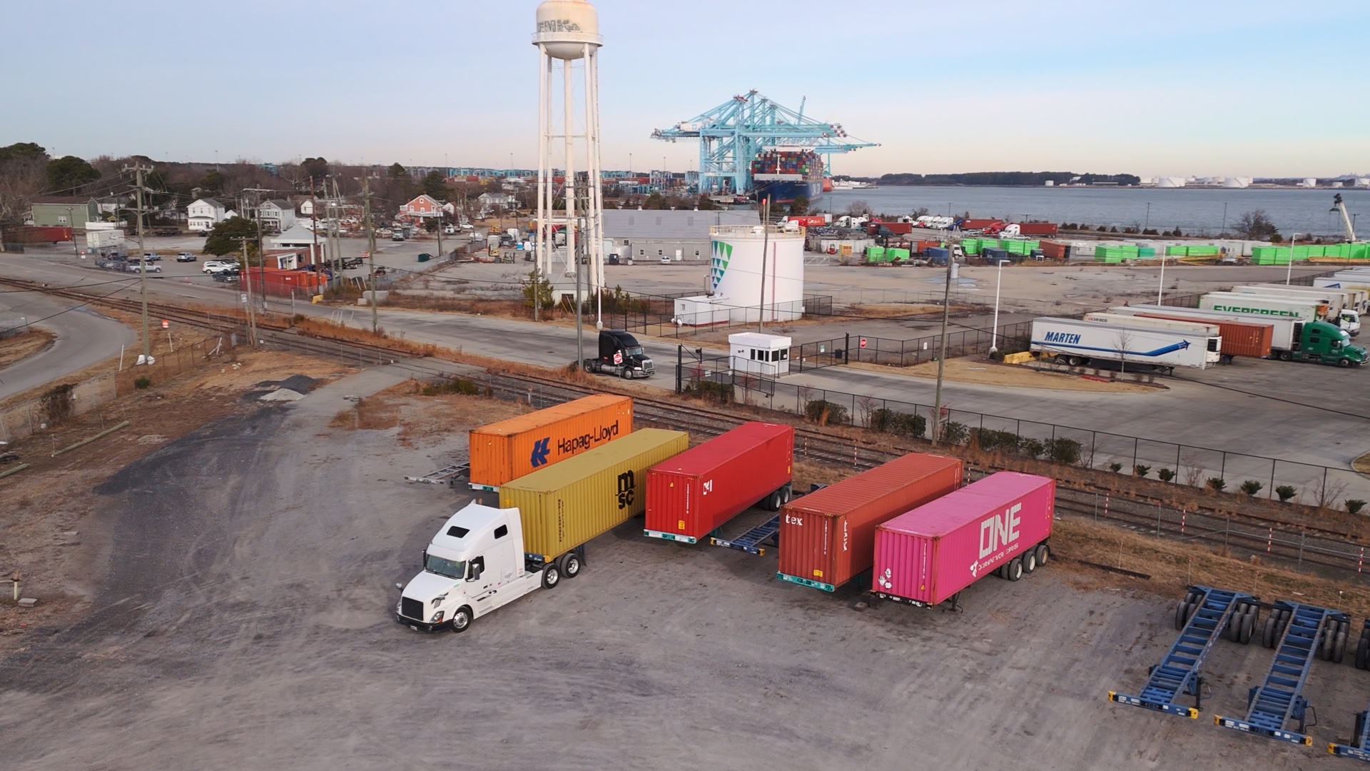 Port drayage trucks